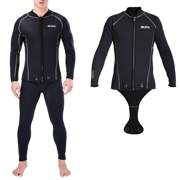 SLINX 1703 3mm Neoprene Super Elastic Warm Crotch Diving Long-sleeved Jacket for Men