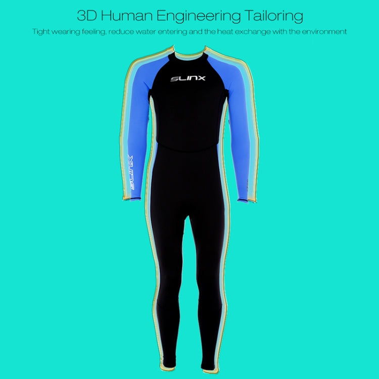 SLINX 1707 Lycra Quick-drying Long-sleeved Sunscreen Full Body Diving Wetsuit for Men My Store