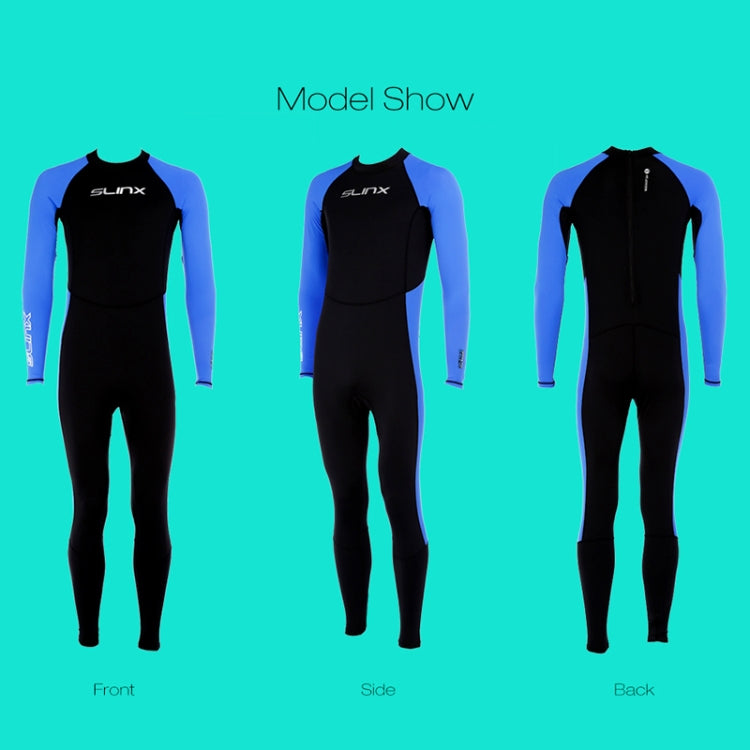 SLINX 1707 Lycra Quick-drying Long-sleeved Sunscreen Full Body Diving Wetsuit for Men