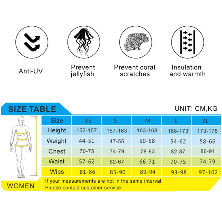 SLINX 1710 3mm Neoprene Super Elastic Wear-resistant Warm Contrast Long-sleeved One-piece Diving Wetsuit for Women My Store