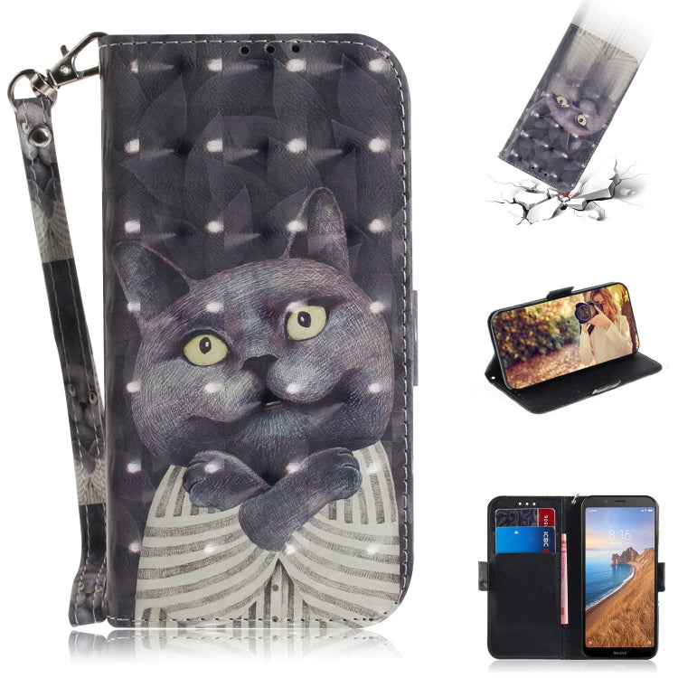 3D Painting Pattern Coloured Drawing Horizontal Flip Leather Case with Holder & Card Slots & Wallet for, Series 1