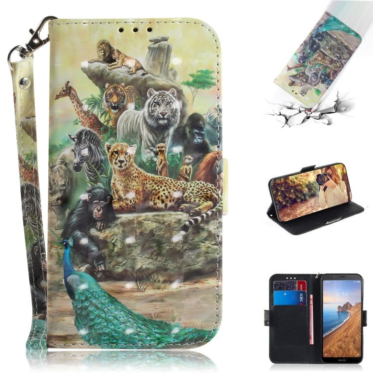 3D Painting Pattern Coloured Drawing Horizontal Flip Leather Case with Holder & Card Slots & Wallet for, Series 1