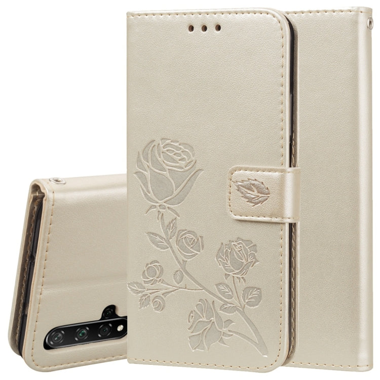 Rose Embossed Horizontal Flip PU Leather Case with Holder & Card Slots & Wallet