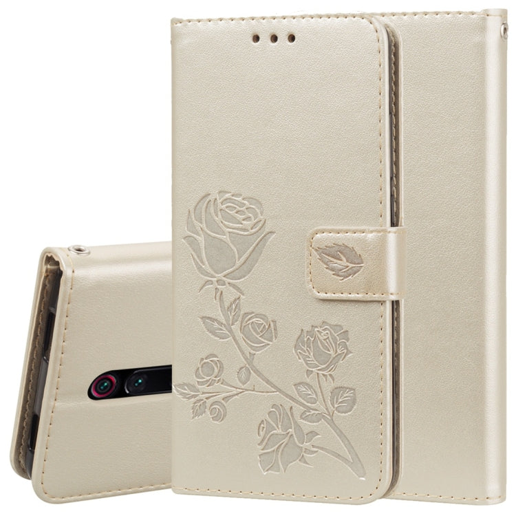 Rose Embossed Horizontal Flip PU Leather Case with Holder & Card Slots & Wallet