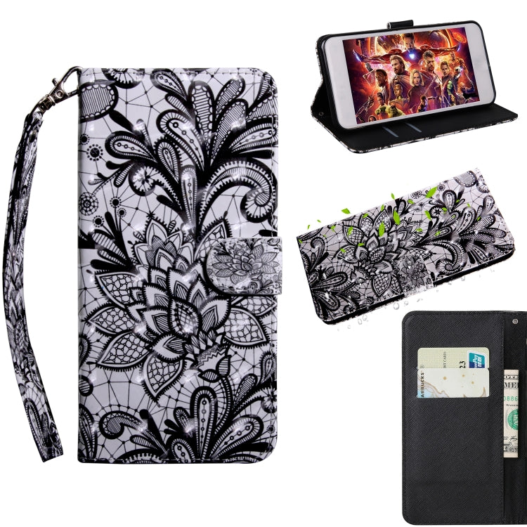 3D Painting Pattern Coloured Drawing Horizontal Flip TPU + PU Leather Case with Holder & Card Slots & Wallet, Series 3