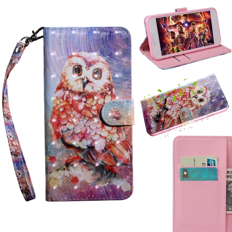 3D Painting Pattern Coloured Drawing Horizontal Flip TPU + PU Leather Case with Holder & Card Slots & Wallet, Series 3-Reluova