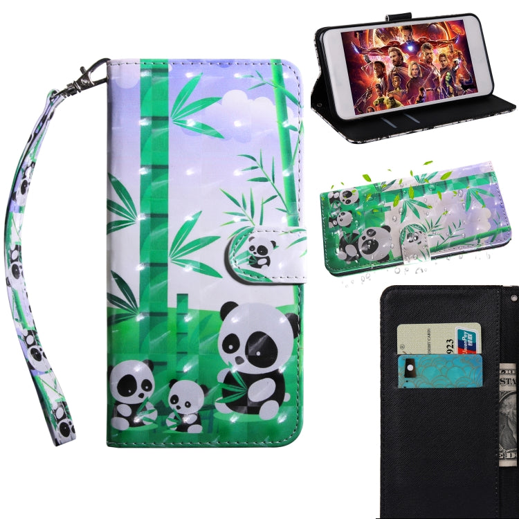 3D Painting Pattern Coloured Drawing Horizontal Flip TPU + PU Leather Case with Holder & Card Slots & Wallet, Series 3