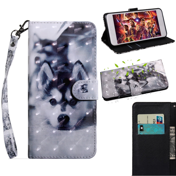 3D Painting Pattern Coloured Drawing Horizontal Flip TPU + PU Leather Case with Holder & Card Slots & Wallet, Series 2