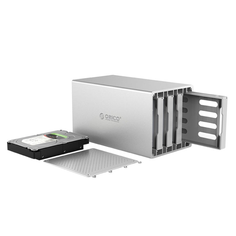 ORICO Honeycomb Series WS400U3 SATA 3.5 inch 40TB USB 3.0 4 Bays Aluminum Alloy HDD / SSD Enclosure