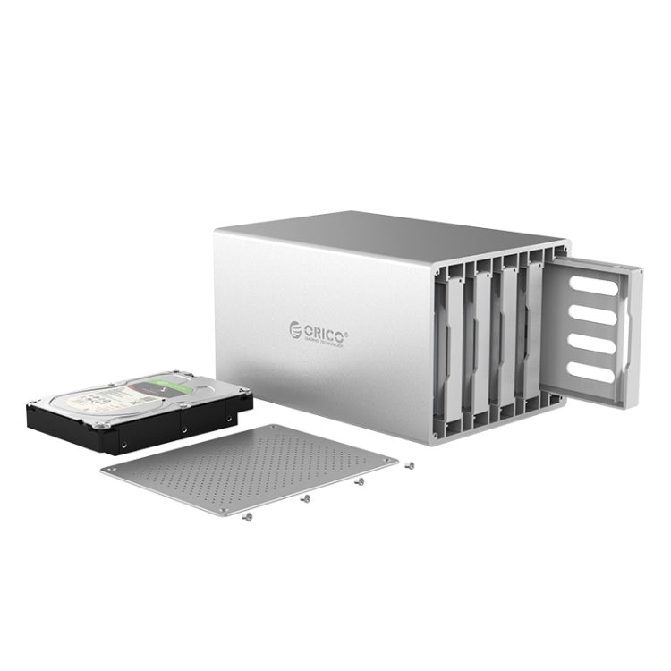 ORICO Honeycomb Series WS500C3 SATA 3.5 inch 50TB USB-C / Type-C 5 Bays Aluminum Alloy HDD / SSD Enclosure