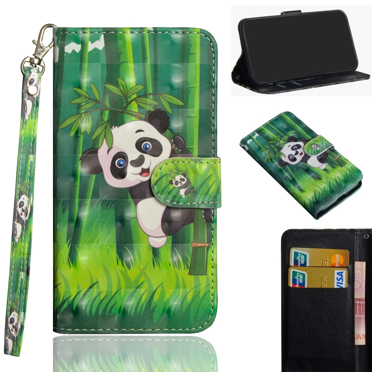 3D Painting Pattern Coloured Drawing Horizontal Flip TPU + PU Leather Case with Holder & Card Slots & Wallet