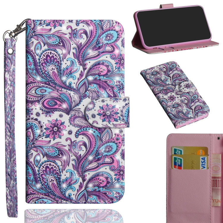 3D Painting Pattern Coloured Drawing Horizontal Flip TPU + PU Leather Case with Holder & Card Slots & Wallet-Reluova