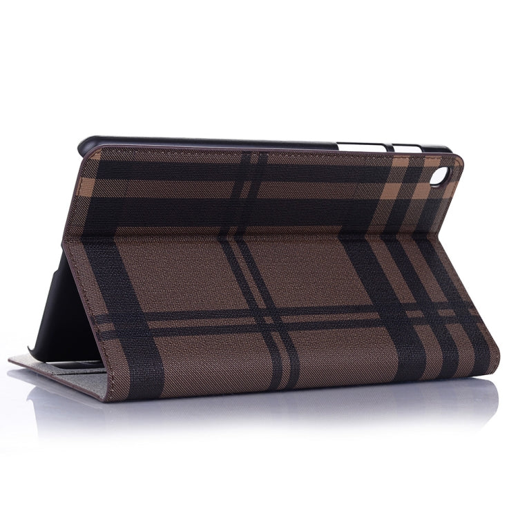 Plaid Texture Horizontal Flip Leather Case with Holder & Card Slots & Wallet