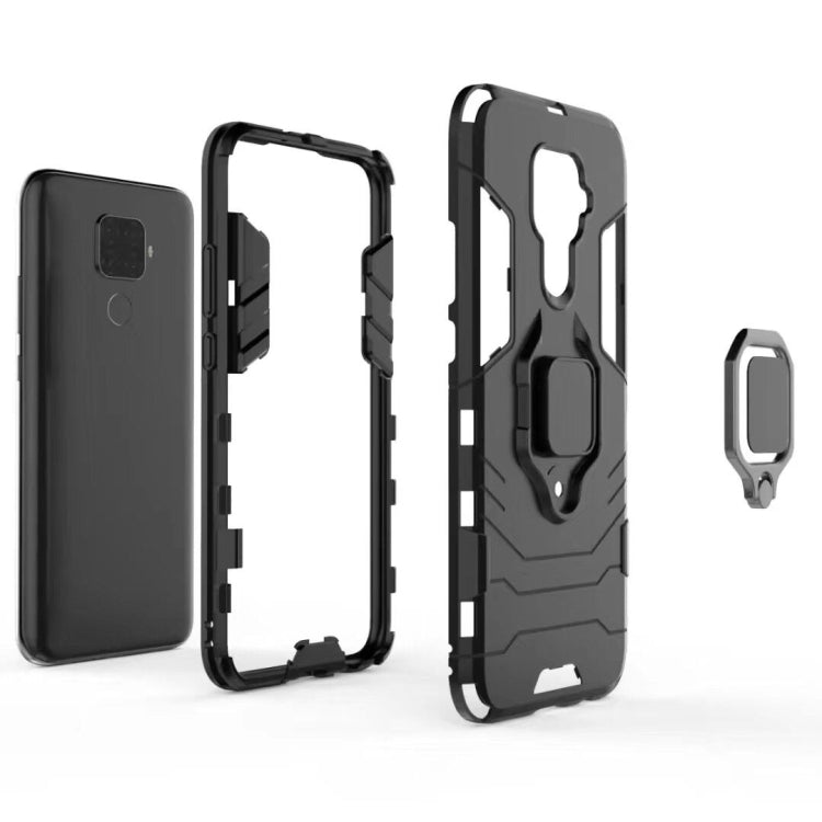 Panther PC + TPU Shockproof Protective Case with Magnetic Ring Holder for Huawei Nova 5i Pro / Mate 30 Lite My Store