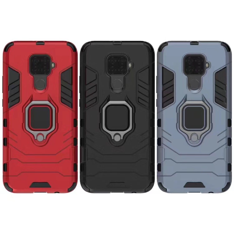 Panther PC + TPU Shockproof Protective Case with Magnetic Ring Holder for Huawei Nova 5i Pro / Mate 30 Lite