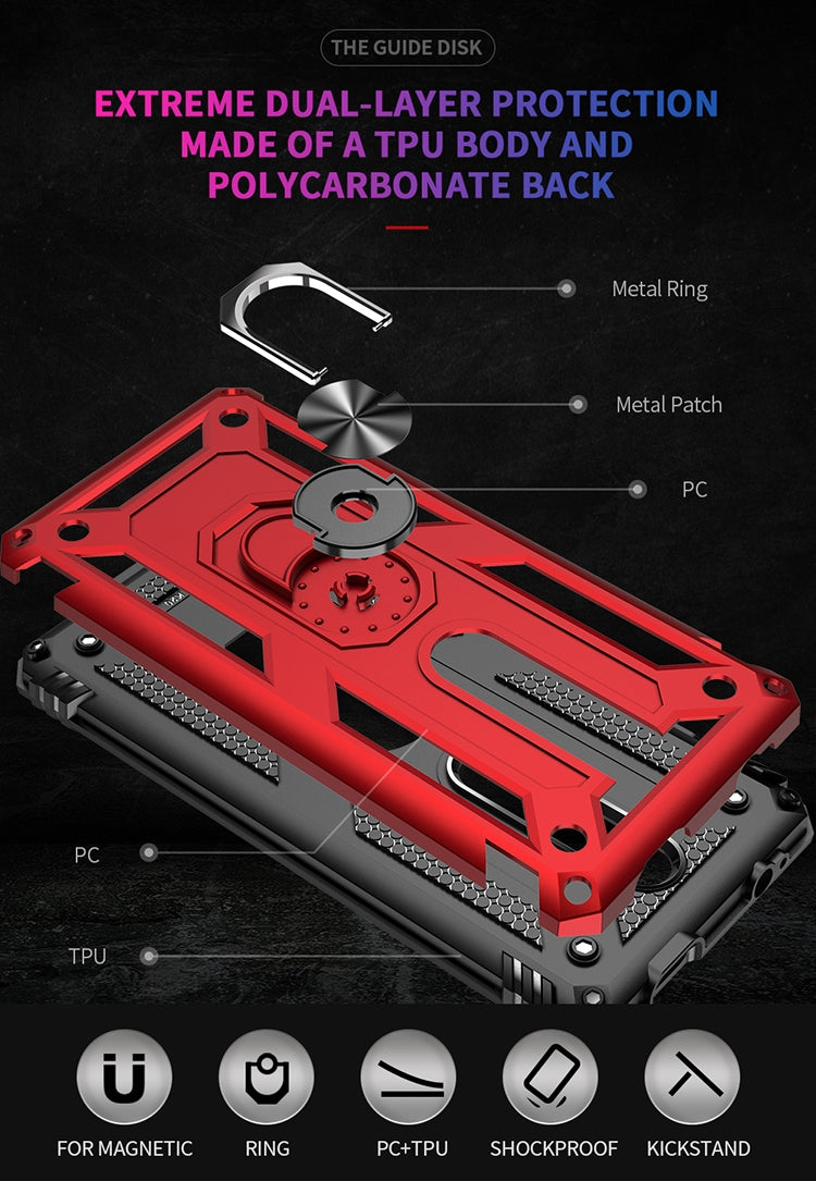 Armor Shockproof TPU + PC Protective Case with 360 Degree Rotation Holder for