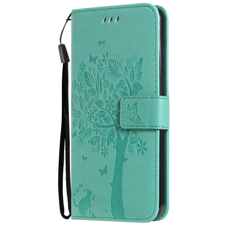 Tree & Cat Pattern Pressed Printing Horizontal Flip PU Leather Case with Holder & Card Slots & Wallet & Lanyard, Series 4 My Store