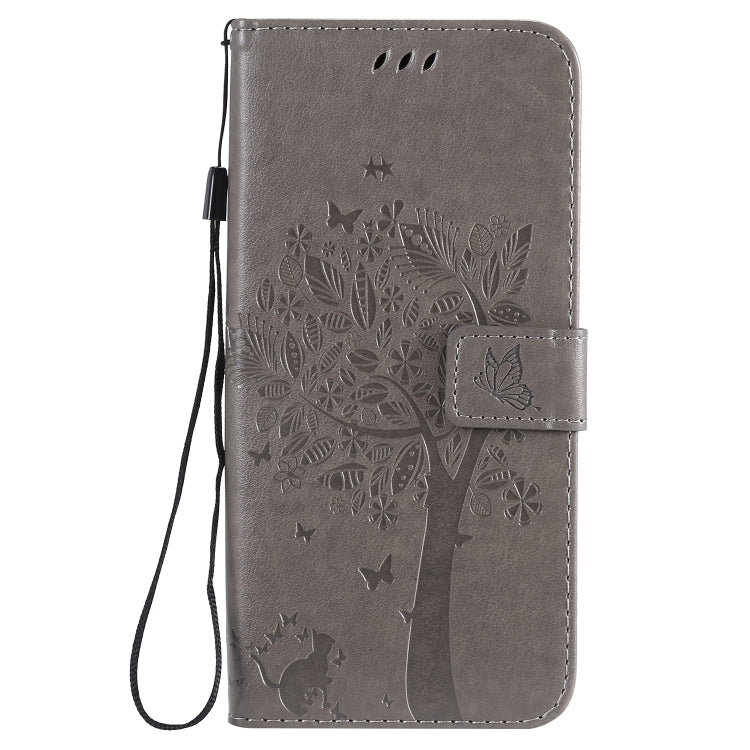 Tree & Cat Pattern Pressed Printing Horizontal Flip PU Leather Case with Holder & Card Slots & Wallet & Lanyard, Series 3 My Store