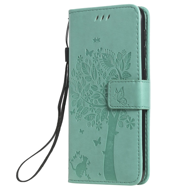 Tree & Cat Pattern Pressed Printing Horizontal Flip PU Leather Case with Holder & Card Slots & Wallet & Lanyard, Series 6 My Store