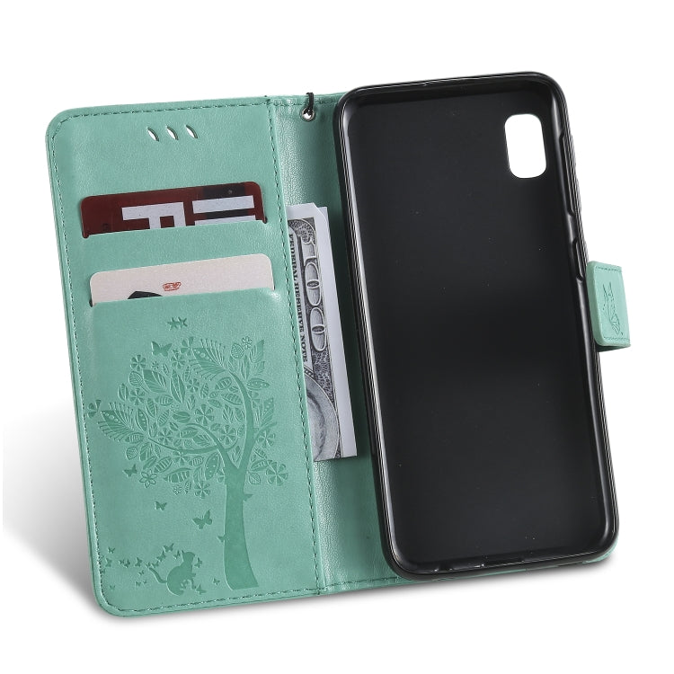 Tree & Cat Pattern Pressed Printing Horizontal Flip PU Leather Case with Holder & Card Slots & Wallet & Lanyard, Series 6 My Store