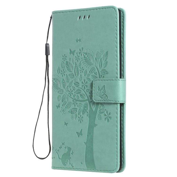 Tree & Cat Pattern Pressed Printing Horizontal Flip PU Leather Case with Holder & Card Slots & Wallet & Lanyard, Series 2 My Store