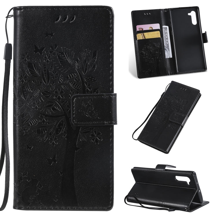 Tree & Cat Pattern Pressed Printing Horizontal Flip PU Leather Case with Holder & Card Slots & Wallet & Lanyard, Series 3 My Store