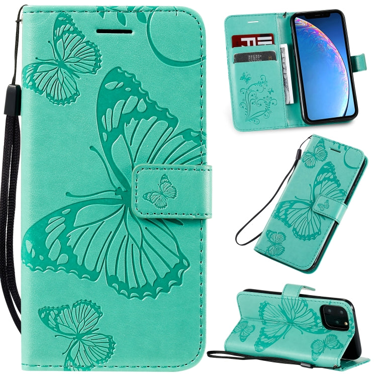 Pressed Printing Butterfly Pattern Horizontal Flip PU Leather Case with Holder & Card Slots & Wallet & Lanyard, Series 3