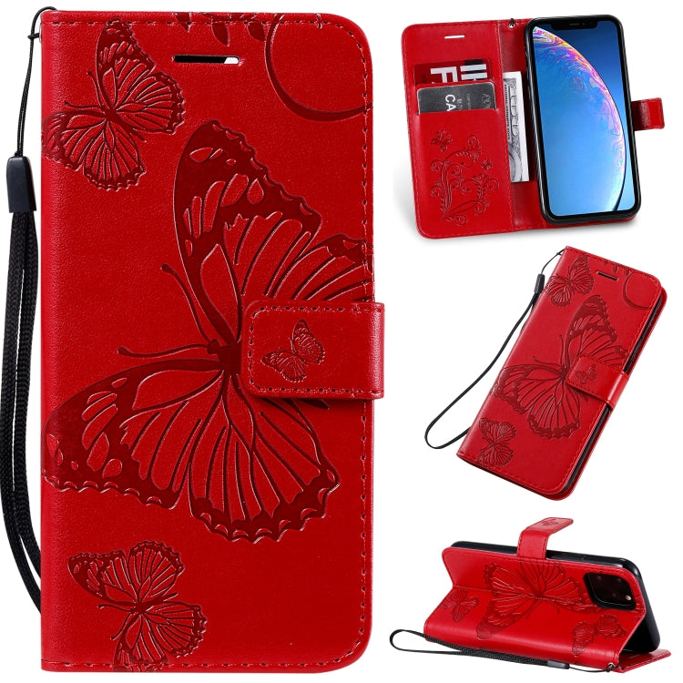 Pressed Printing Butterfly Pattern Horizontal Flip PU Leather Case with Holder & Card Slots & Wallet & Lanyard, Series 3