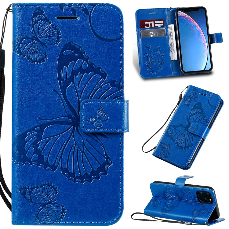 Pressed Printing Butterfly Pattern Horizontal Flip PU Leather Case with Holder & Card Slots & Wallet & Lanyard, Series 3