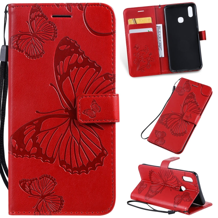 Pressed Printing Butterfly Pattern Horizontal Flip PU Leather Case with Holder & Card Slots & Wallet & Lanyard, Series 3