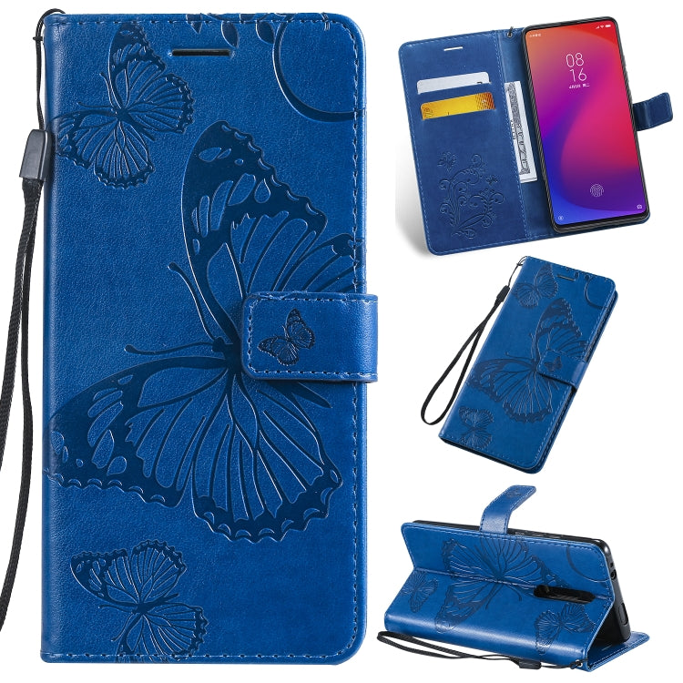 Pressed Printing Butterfly Pattern Horizontal Flip PU Leather Case with Holder & Card Slots & Wallet & Lanyard, Series 4 My Store