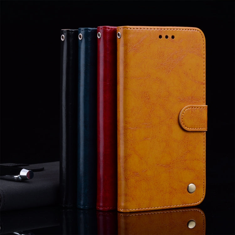 Business Style Oil Wax Texture Horizontal Flip Leather Case with Holder & Card Slots & Wallet My Store