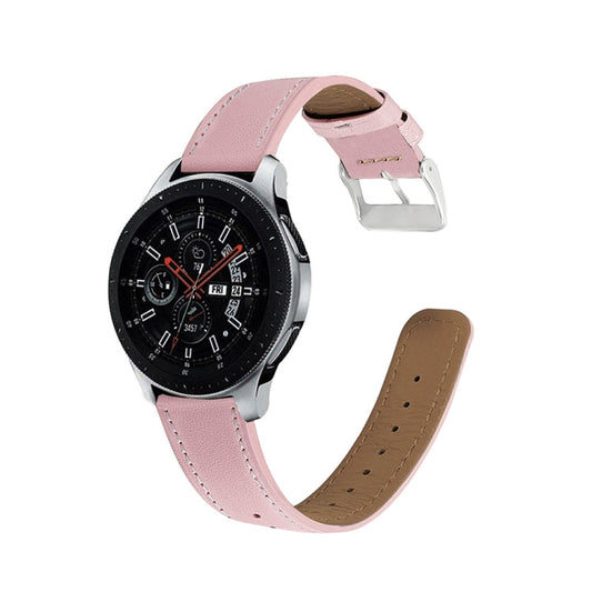 For Samsung Galaxy Watch Active / Active 2 40mm / Active 2 44mm Round Tail Genuine Leather Replacement Strap Watchband