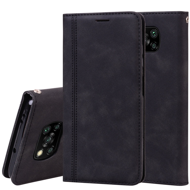 Frosted Business Magnetic Horizontal Flip PU Leather Case with Holder & Card Slot & Lanyard, Series 2