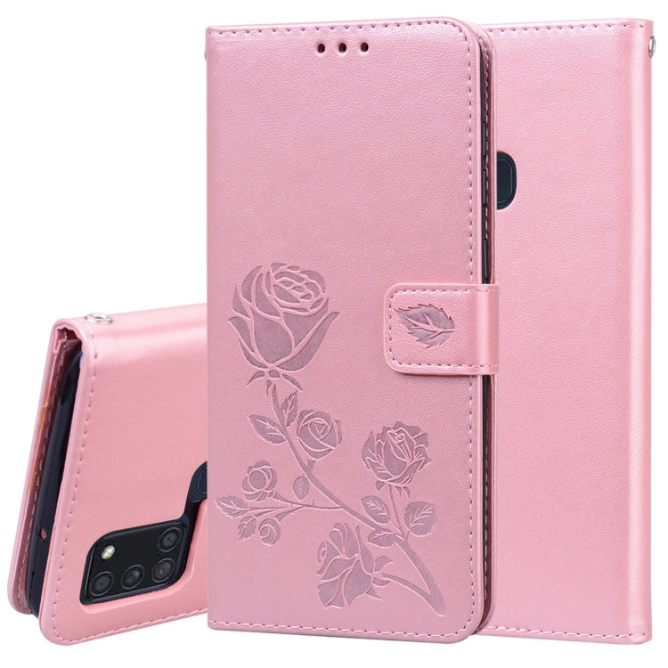 Rose Embossed Horizontal Flip PU Leather Case with Holder & Card Slots & Wallet, Series 1