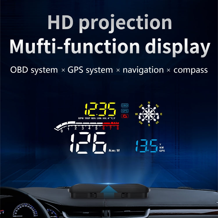 D1 Car OBD2 HUD Head-up Display GPS Speed Meter Speed / Voltage / Water Temperature Speed Alarm ÎҵÄÉ̵ê