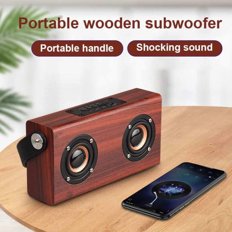 D10 Bluetooth 4.2 Portable Wooden Handheld Bluetooth Speaker