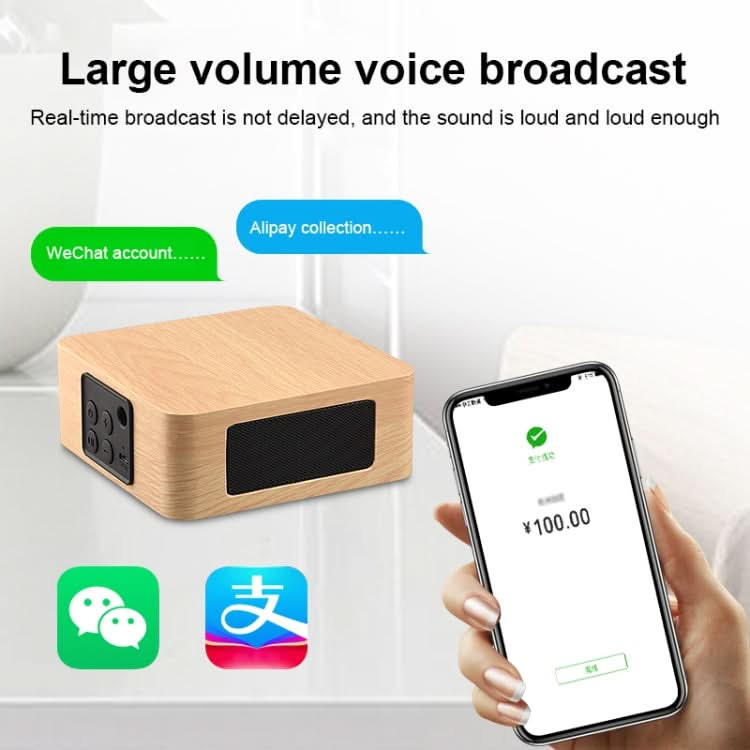 Q1A Bluetooth 4.2 Mini Wooden Double Horns Bluetooth Speaker