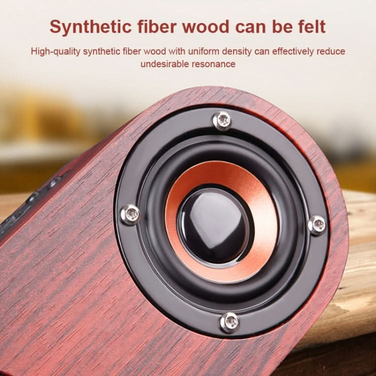 Q8 Bluetooth 4.2 Classic Wooden Double Horns Bluetooth Speaker