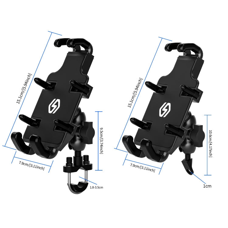 WUPP CS-1205A1 All Aluminum Alloy Motorcycle Navigation Bracket Phone Holder ÎҵÄÉ̵ê