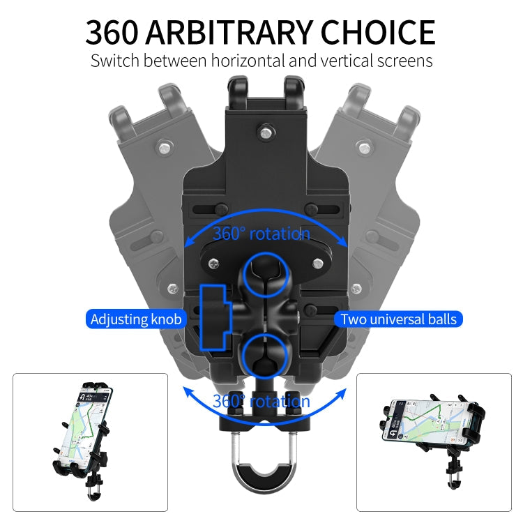 WUPP CS-1205A1 All Aluminum Alloy Motorcycle Navigation Bracket Phone Holder ÎҵÄÉ̵ê