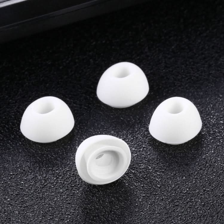 2 Pairs Soft Silicone Ear Caps with Net for AirPods Earphones