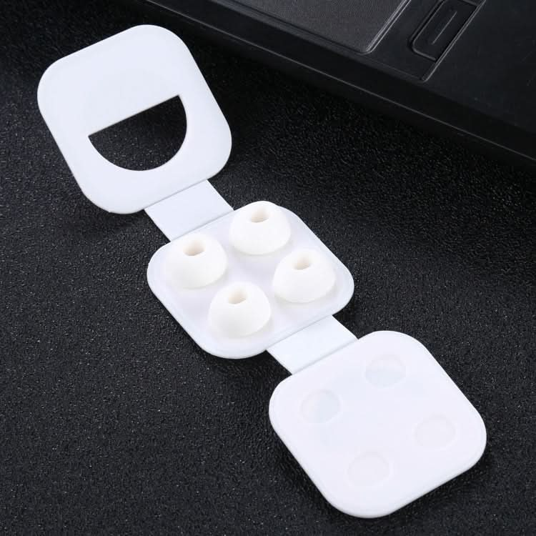 2 Pairs Soft Silicone Ear Caps with Net for AirPods Earphones