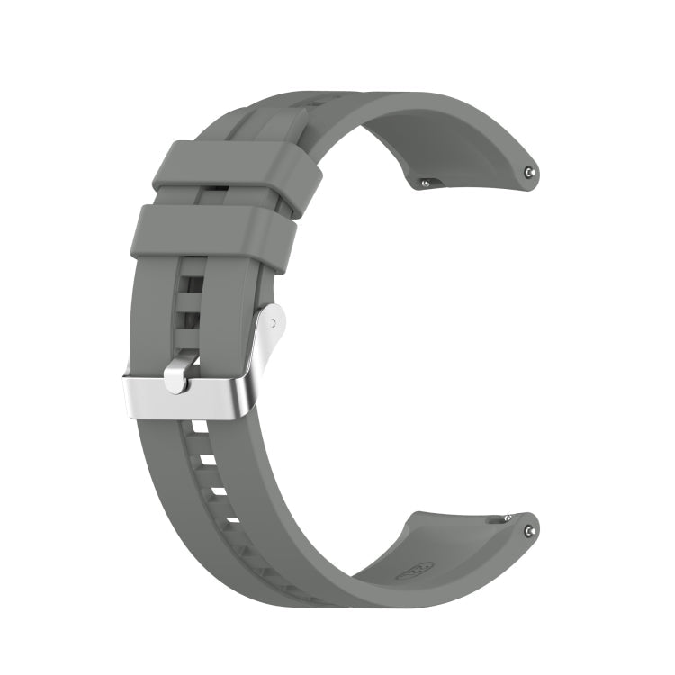 Silicone Replacement Strap Watchband with Silver Steel Buckle