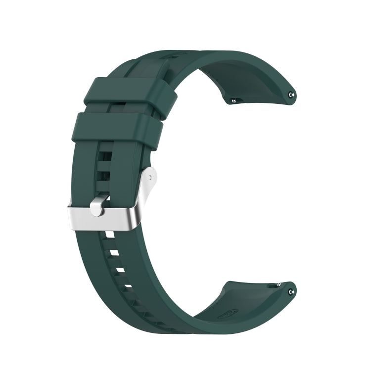 Silicone Replacement Strap Watchband with Silver Steel Buckle