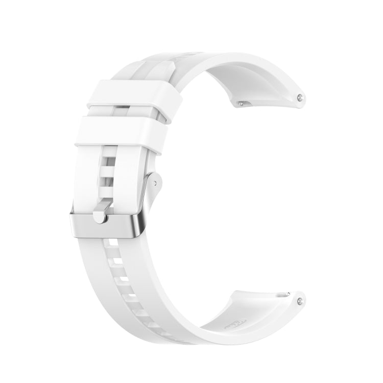 Silicone Replacement Strap Watchband with Silver Steel Buckle