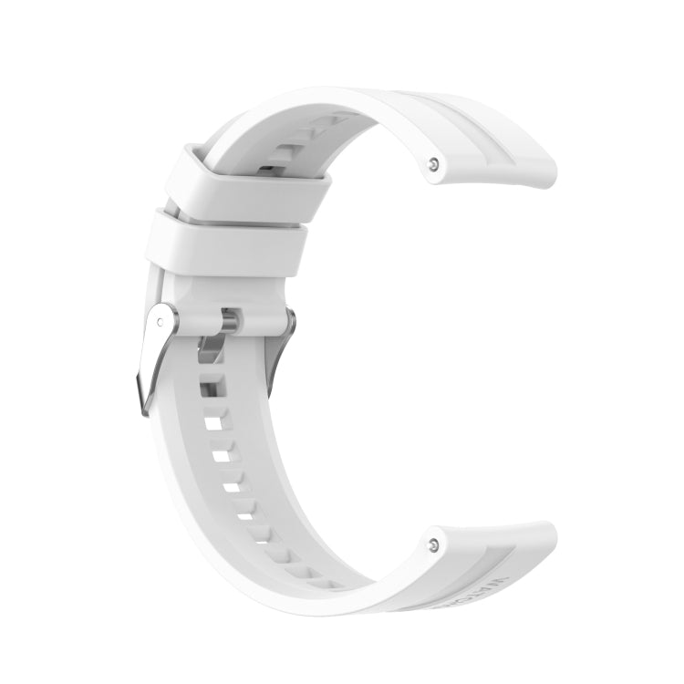 Silicone Replacement Strap Watchband with Silver Steel Buckle