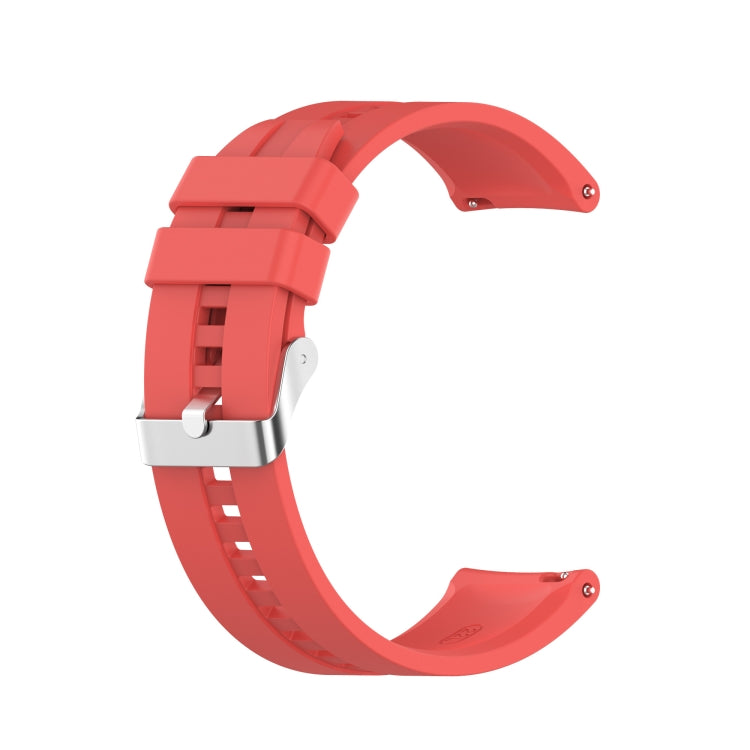 Silicone Replacement Strap Watchband with Silver Steel Buckle