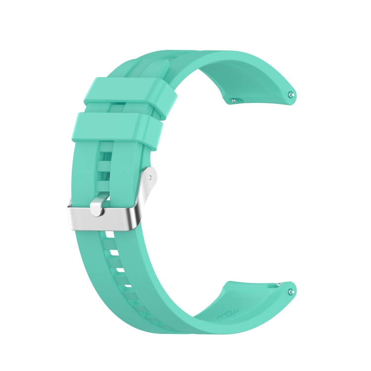 Silicone Replacement Strap Watchband with Silver Steel Buckle