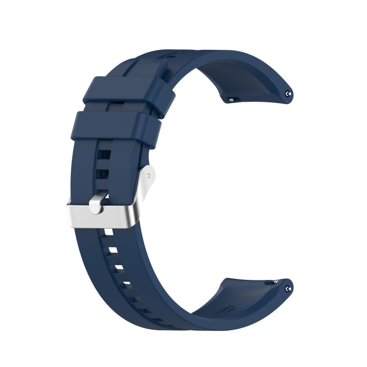 Silicone Replacement Strap Watchband with Silver Steel Buckle